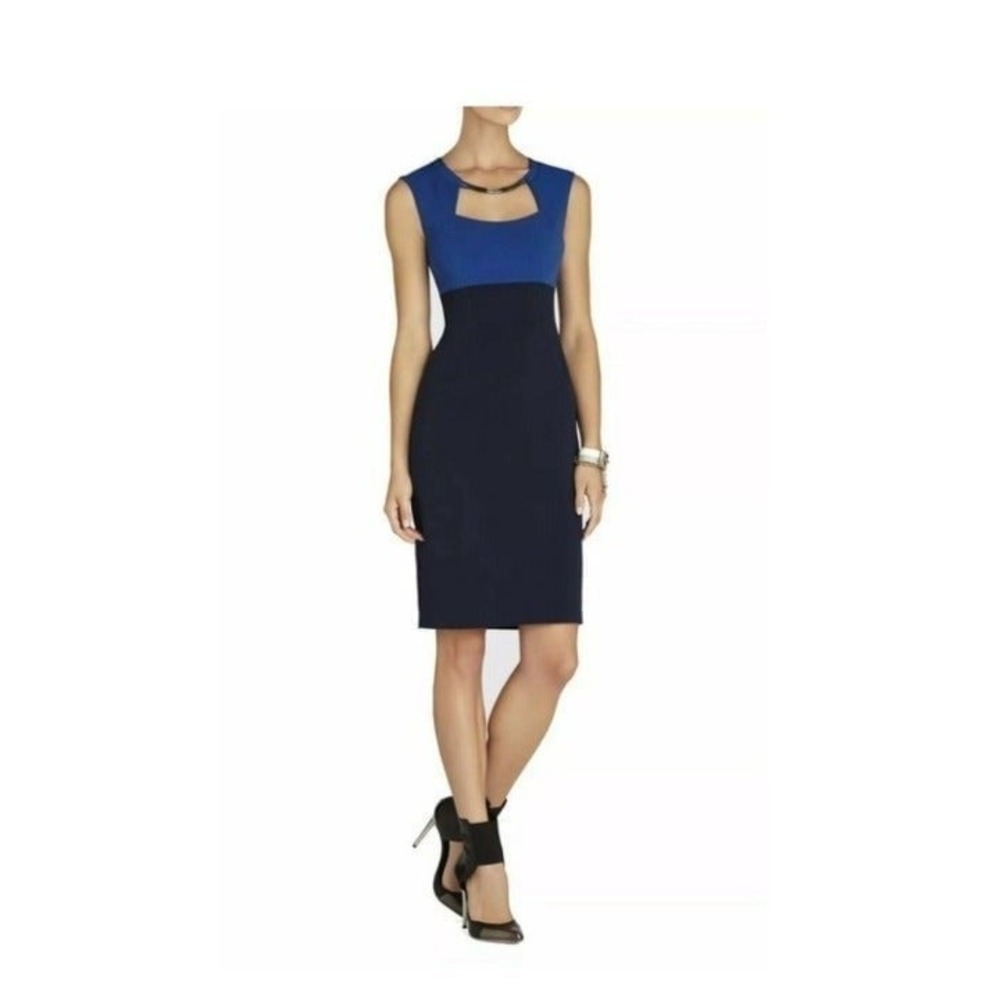 CLARA COLOR-BLOCKED SHEATH DRESS‎ Sz 0